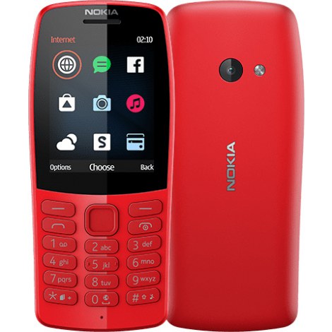 Nokia | 210 | Red | 2.4 "" | TFT | 240 x 320 pixels | 16 MB | N/A MB | Dual SIM | Bluetooth | 3.0 | USB version microUSB | Main